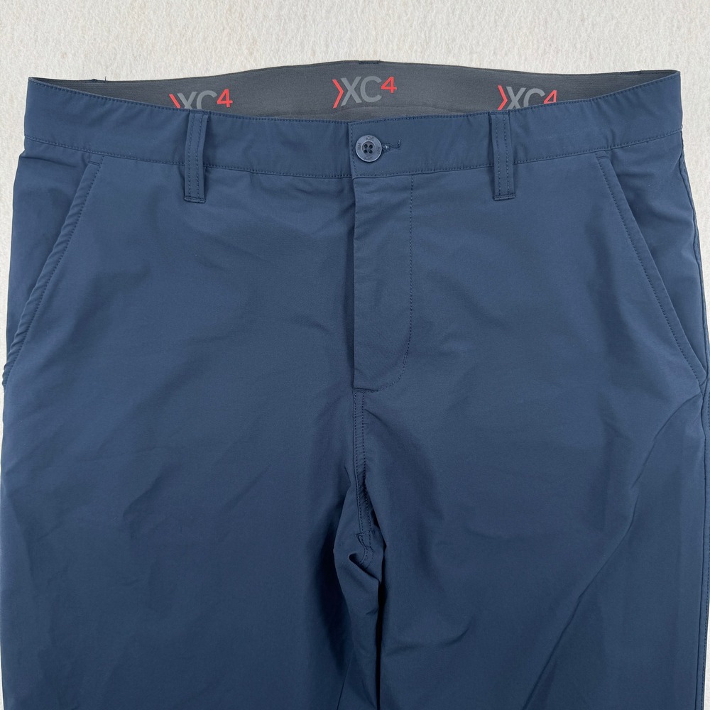Johnston & Murphy XC4 Men Navy Blue Performance Golf Pants 33R(34x32) Athleisure